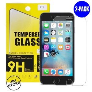 2Pack 9H Tempered Glass iPhone Screen Protector